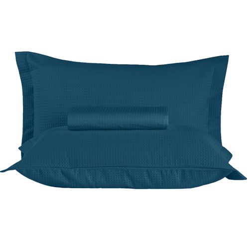 Colcha de cama com porta travesseiro 2 peças Teka Gênova - Solteiro