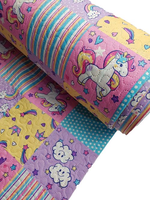Tecido Matelassê Estampado 2,40m largura dupla face