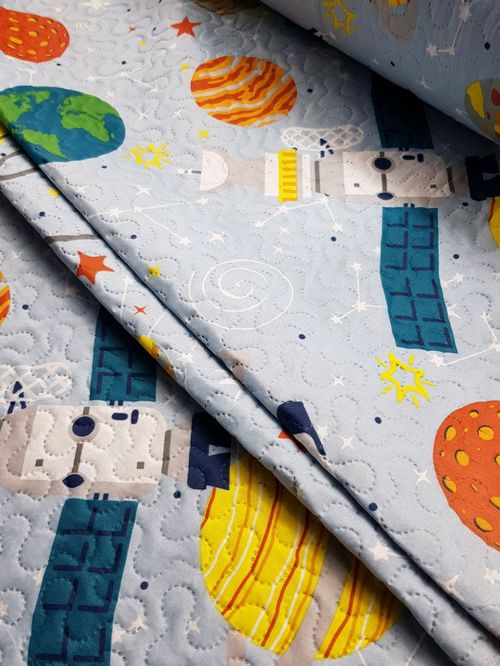 Tecido Matelassê Estampado 2,40m largura dupla face