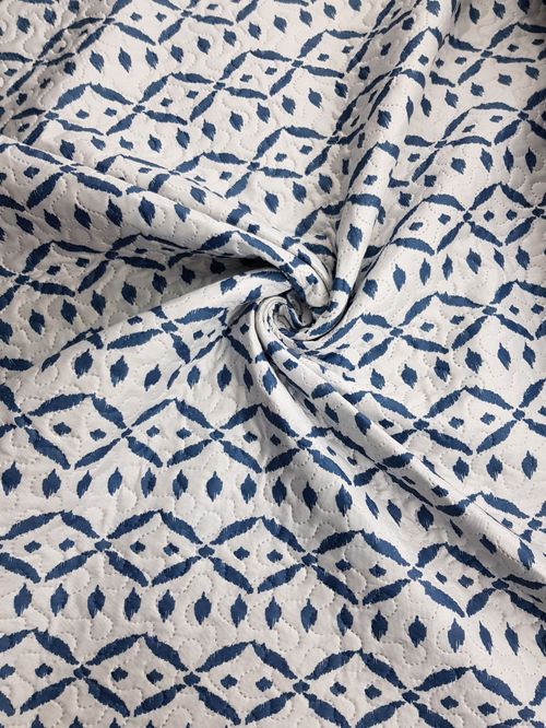 Tecido Matelassê Estampado 2,40m largura dupla face