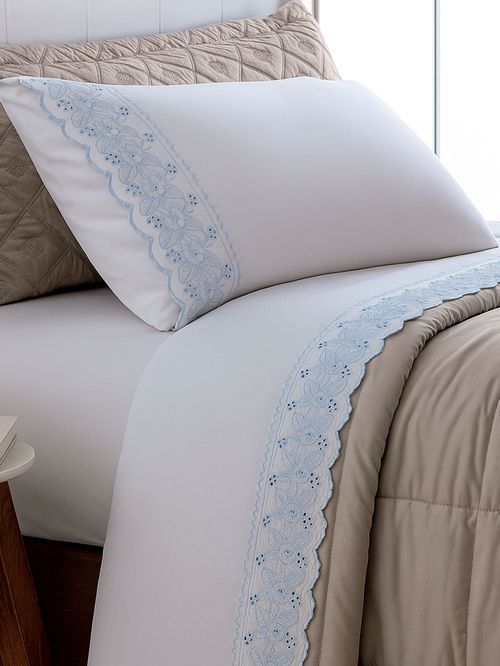 JOGO CAMA GOLDEN BORDADO SOLTEIRO SORT